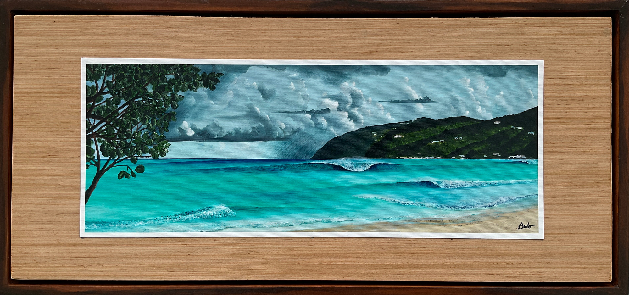 Bomba Shack Reef mounted in a custom float frame