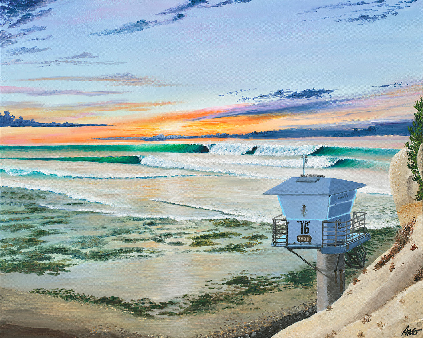 Sundown at Cardiff Reef