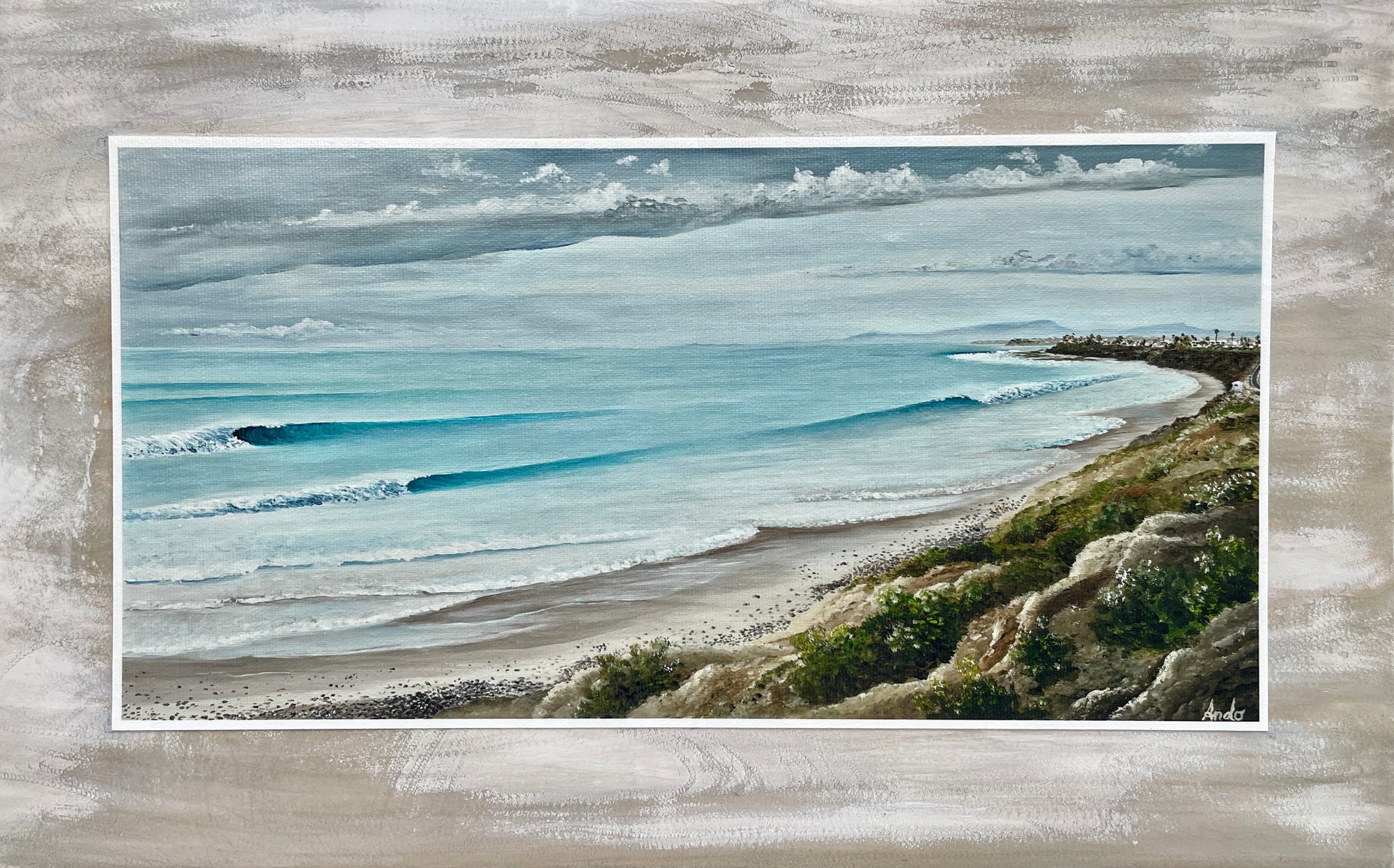 North Carlsbad Campground - on weathered wood