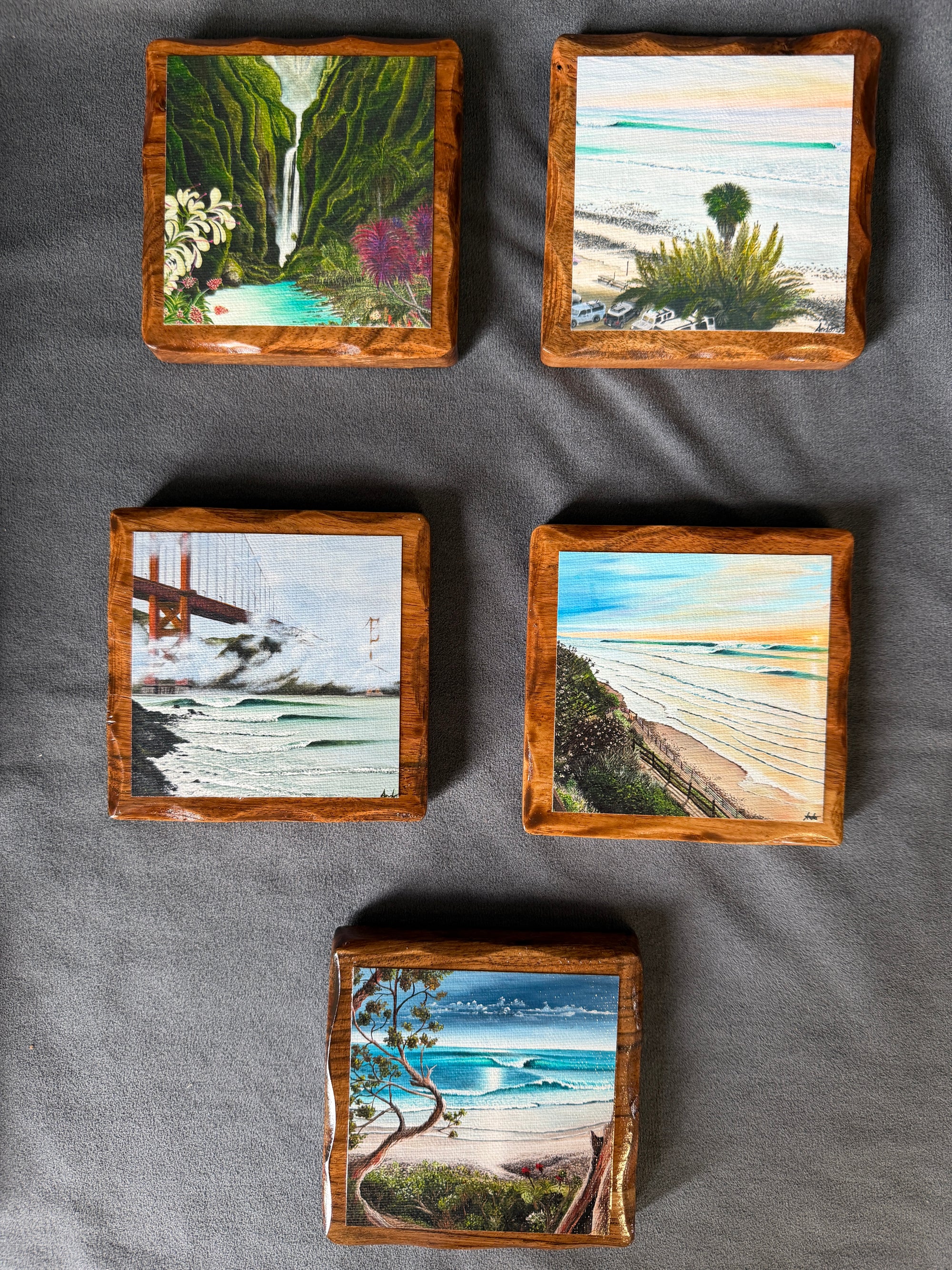 Tropical Hardwood Coasters