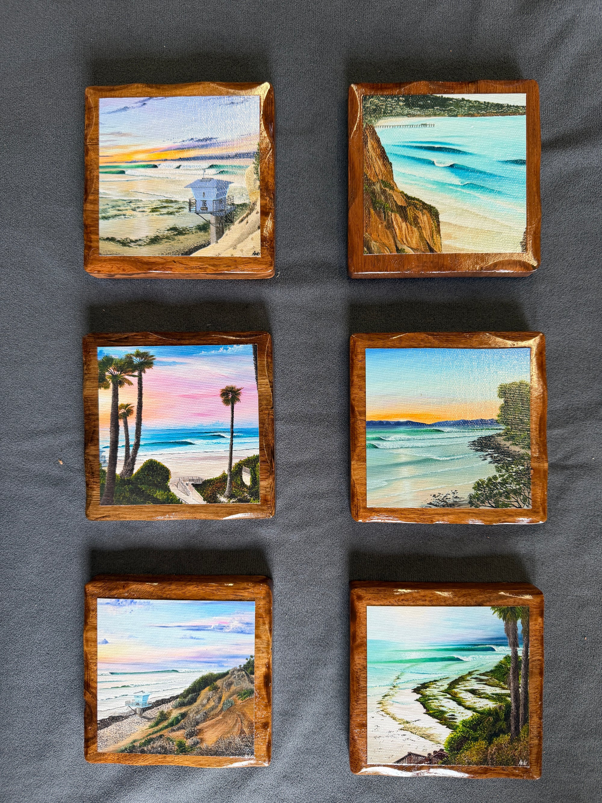 Tropical Hardwood Coasters